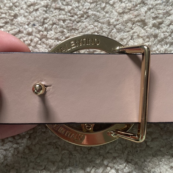 New Valentino Dusty Pink Belt Size Small - Picture 3 of 5